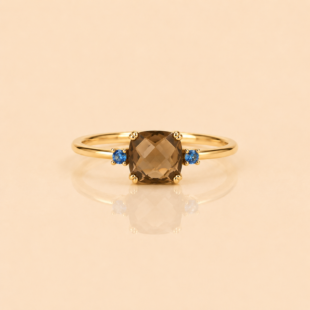 ANELLO CLÉO MINI AMETISTA ORO GIALLO