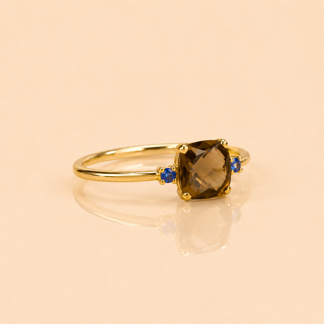 ANELLO CLÉO MINI AMETISTA ORO GIALLO