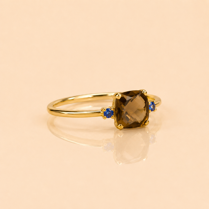 ANELLO CLÉO MINI AMETISTA ORO GIALLO