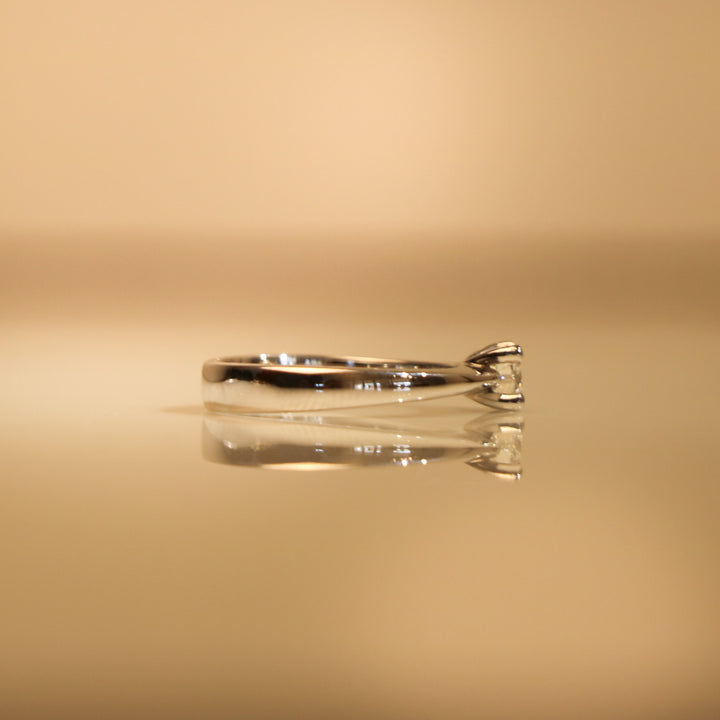 ANELLO SOLITARIO DIAMANTE ORO BIANCO