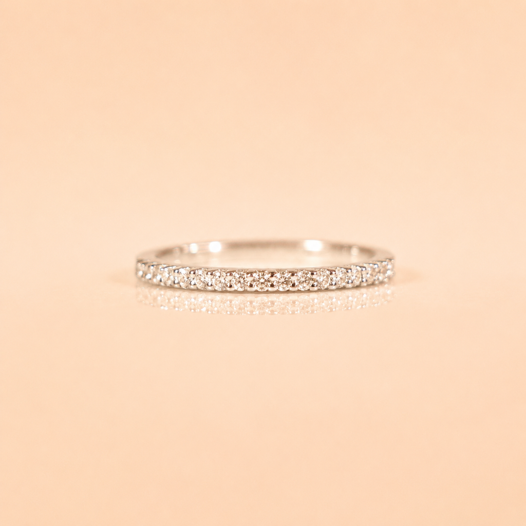 ANELLO BIANCA DIAMANTI ORO BIANCO