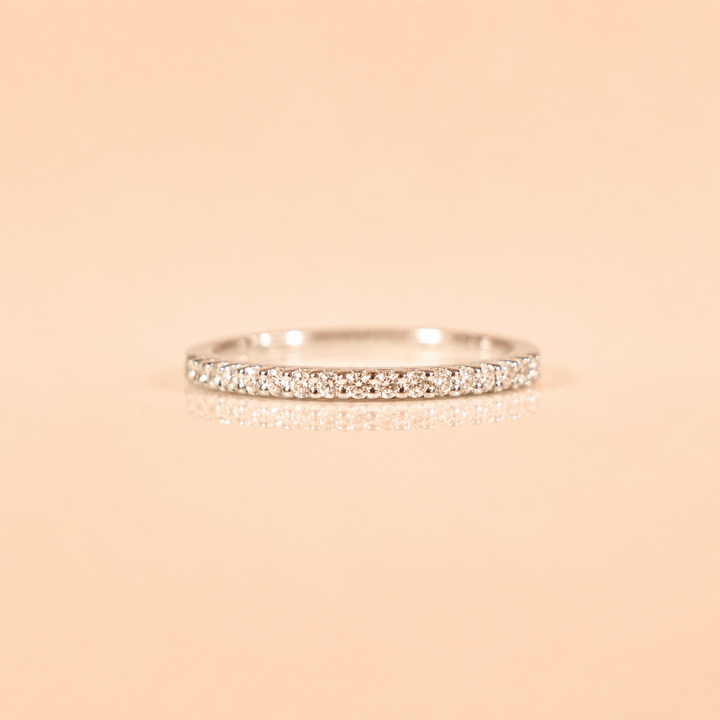 ANELLO BIANCA DIAMANTI ORO BIANCO