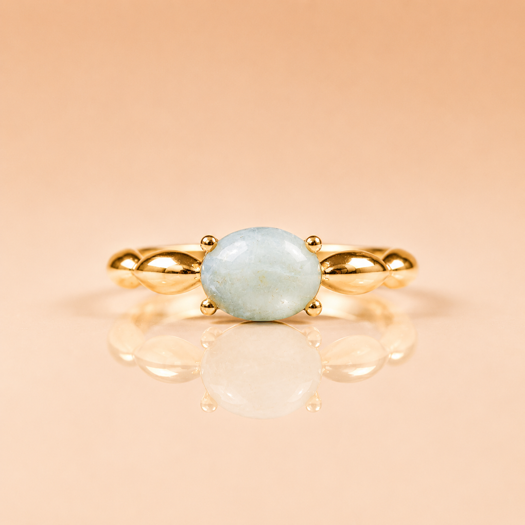 ANELLO GIULIA CREMA ORO GIALLO