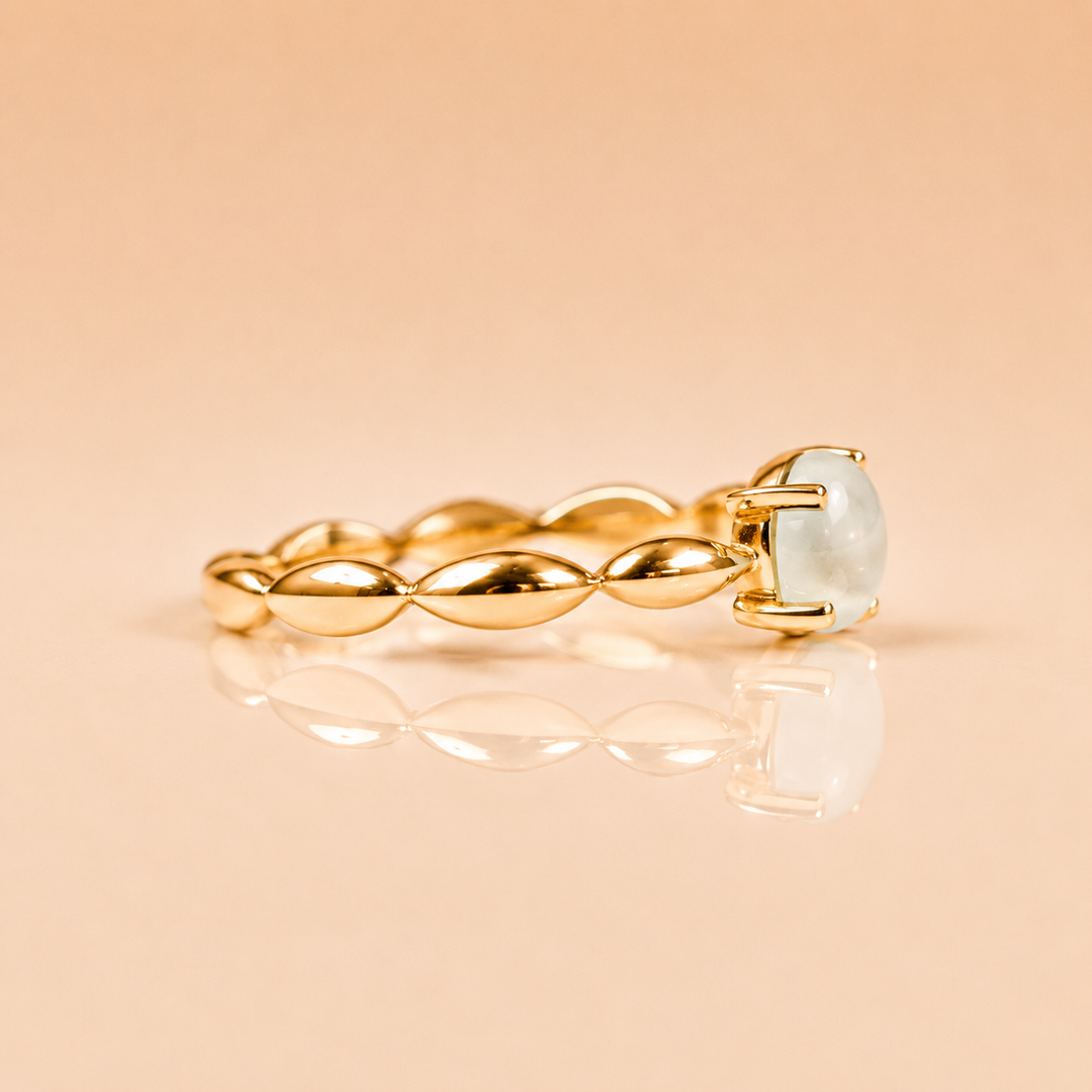 ANELLO GIULIA CREMA ORO GIALLO