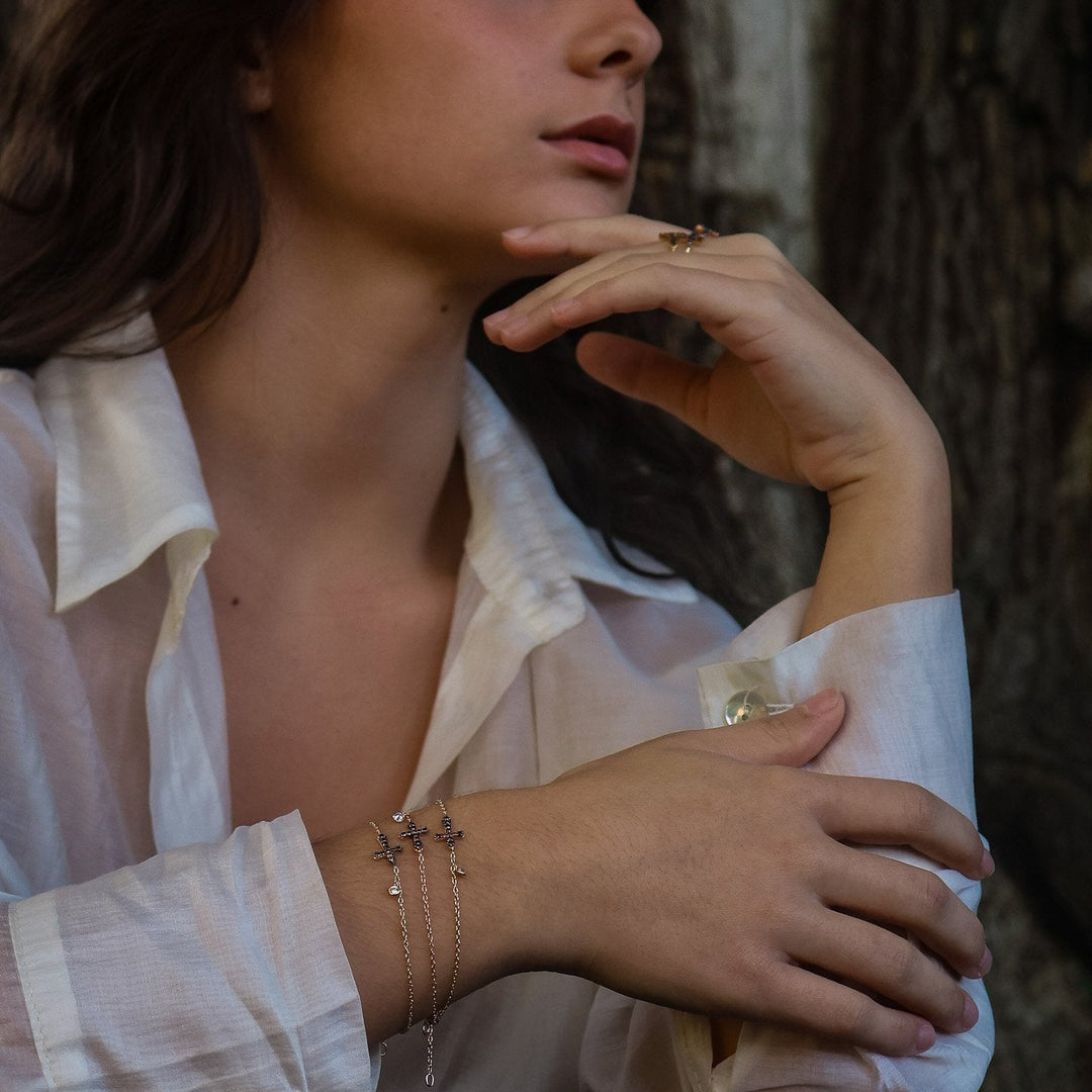 YELLOW GOLD BAROQUE BRACELET