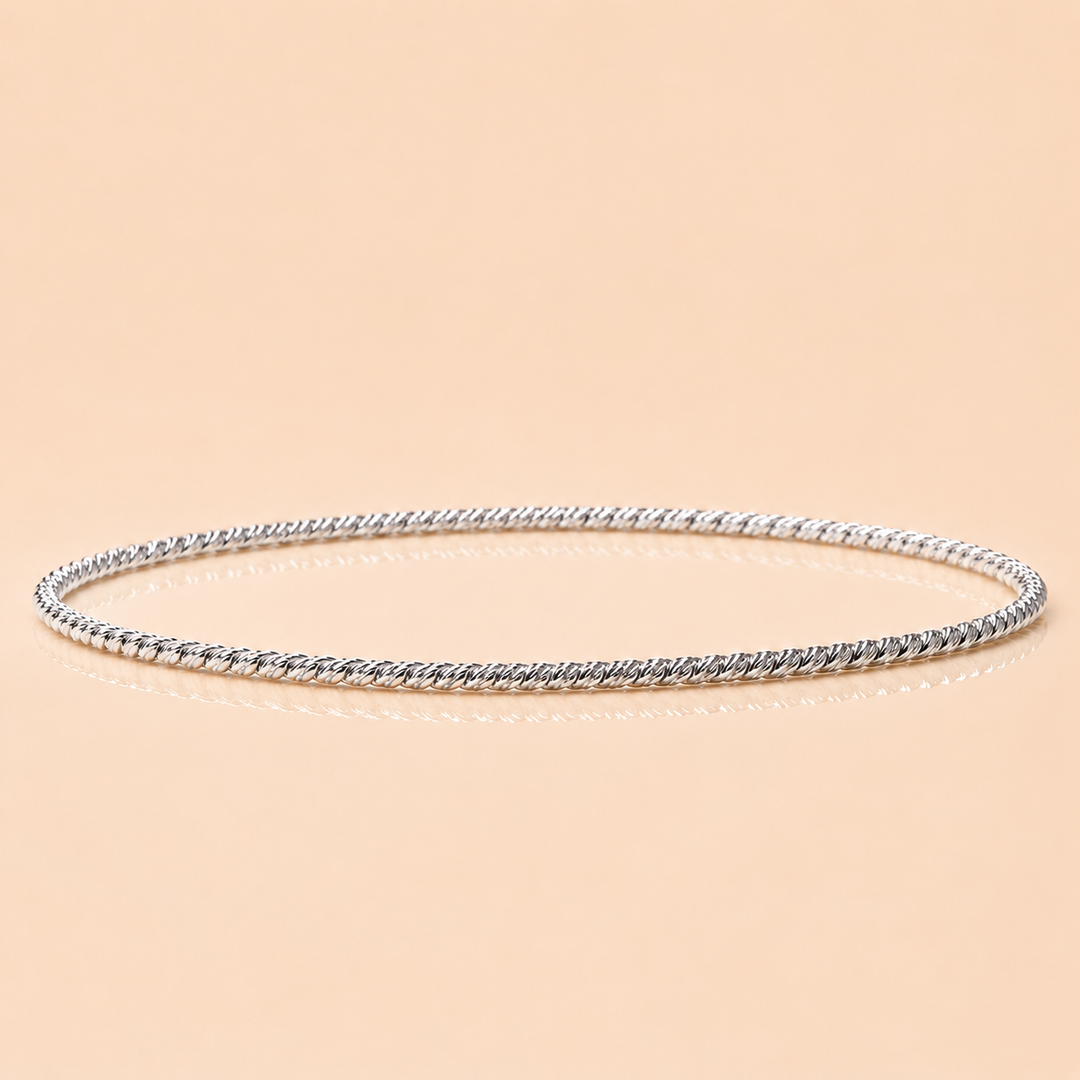 BRACCIALE GOLDEN HOUR ORO BIANCO MEDIUM