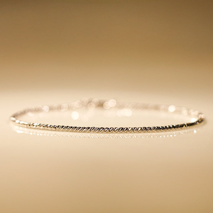 GOLDEN HOUR WHITE GOLD BRACELET MEDIUM