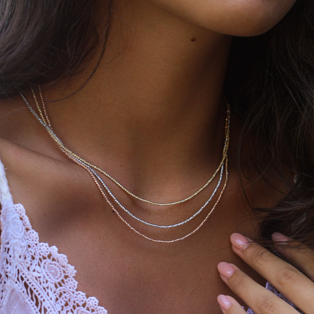 GOLDEN HOUR YELLOW GOLD NECKLACE