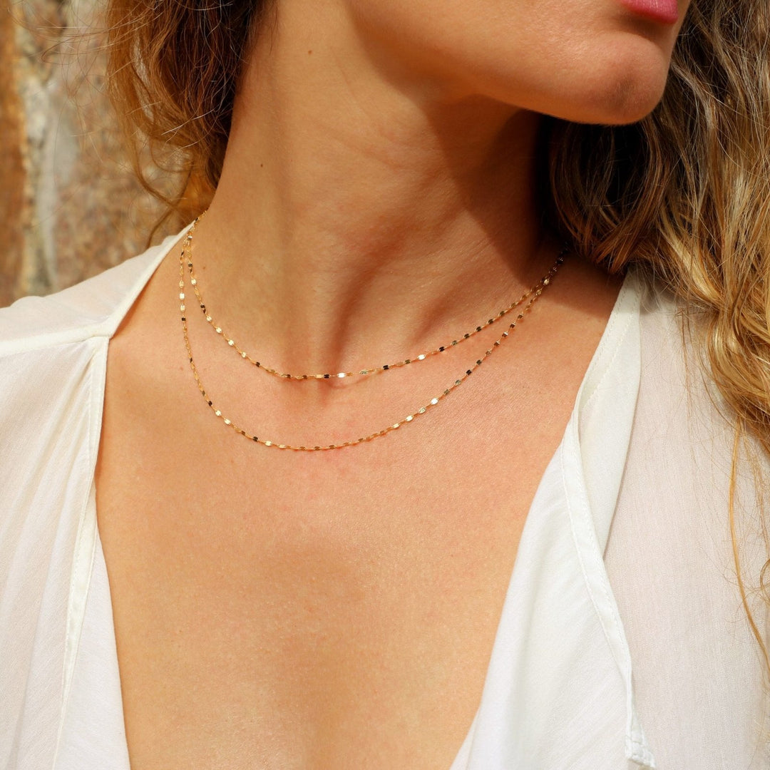 NICOLETTA YELLOW GOLD NECKLACE