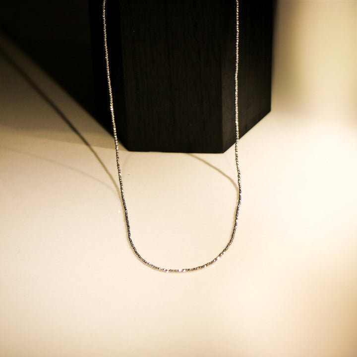 GOLDEN HOUR WHITE GOLD NECKLACE