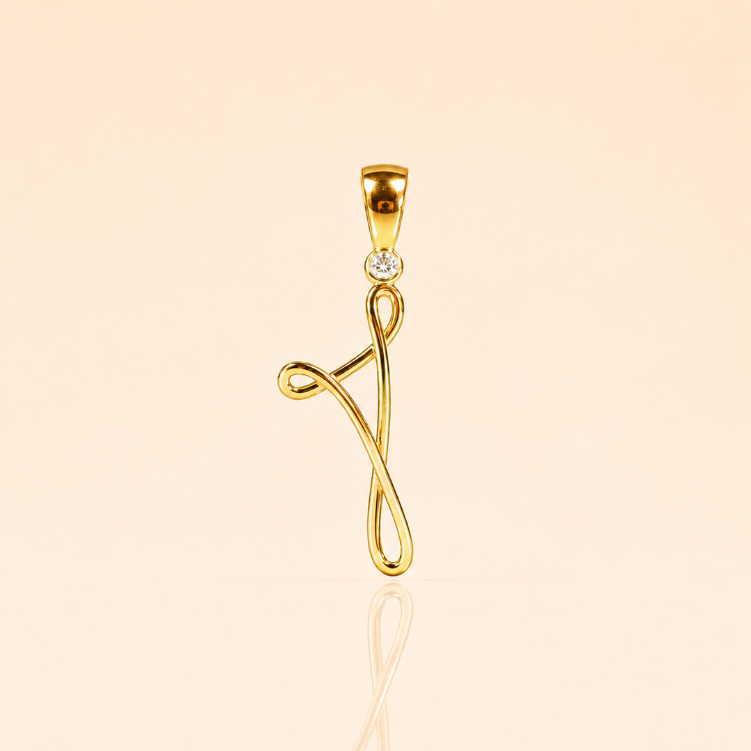 PENDENTE CORSA LEIA DIAMANTE ORO GIALLO