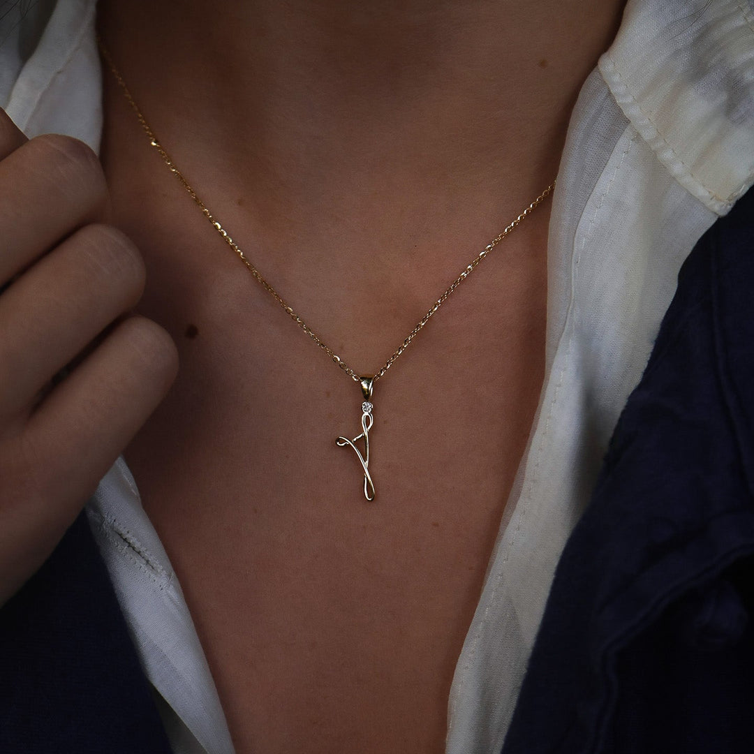 CORSE LEIA DIAMOND WHITE GOLD PENDANT