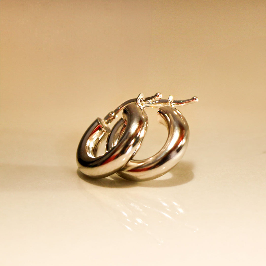 ORNELLA EARRINGS SMALL MODEL WHITE GOLD